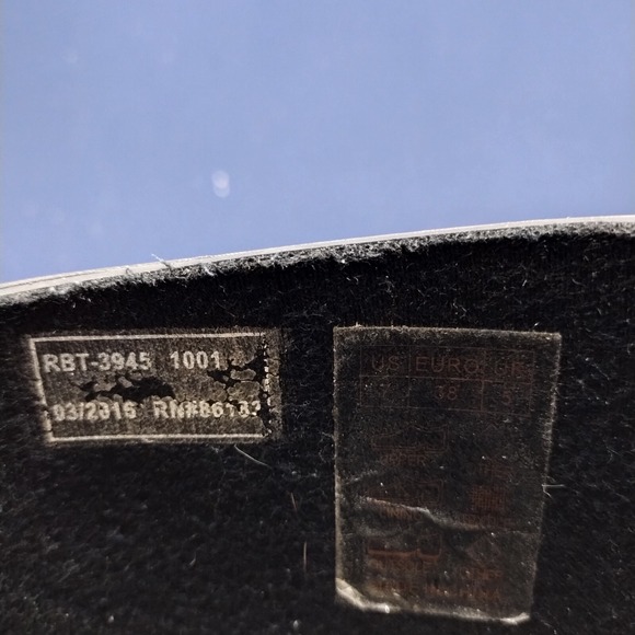 Capelli New York Glossy Rain Boots Womens US 7 Black White Floral Ankle Pull On - Picture 7 of 12